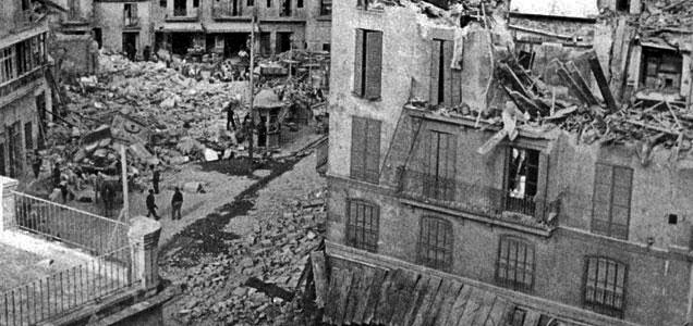 Bombardment over Palma 1937